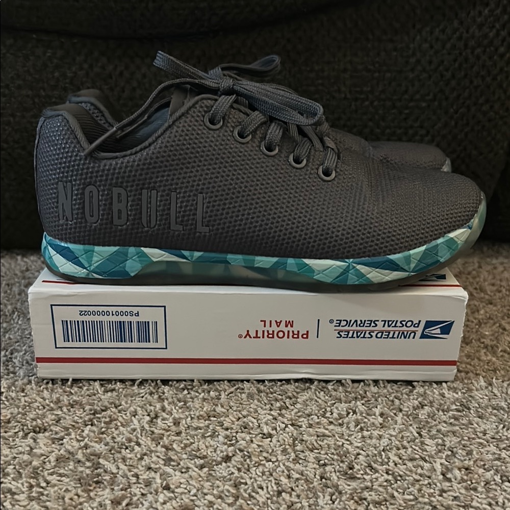 NOBULL Gray and Teal Athletic Shoes